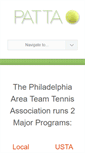 Mobile Screenshot of phillyteamtennis.org